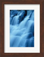 Framed Kent Falls in Kent Falls State Park, Connecticut