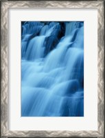 Framed Kent Falls in Kent Falls State Park, Connecticut