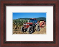 Framed Tractor and Corn Field in Litchfield Hills, Connecticut