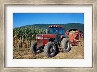 Framed Tractor and Corn Field in Litchfield Hills, Connecticut