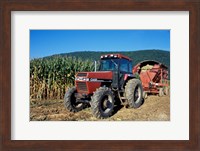 Framed Tractor and Corn Field in Litchfield Hills, Connecticut