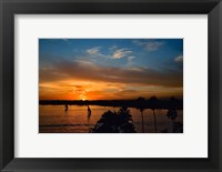 Framed Falukas and sightseers, Nile River, Luxor, ancient Thebes