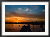 Framed Falukas and sightseers, Nile River, Luxor, ancient Thebes