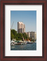 Framed Nile River, Cairo, Egypt, North Africa