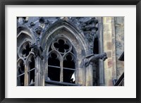 Framed Castle Window and Gargoyle, Prague, Czech Republic