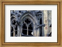 Framed Castle Window and Gargoyle, Prague, Czech Republic