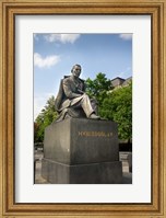 Framed Slovakia, Bratislava, statue of Hviezdoslav
