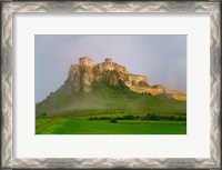 Framed Spissky Hrad in Mist, Slovakia