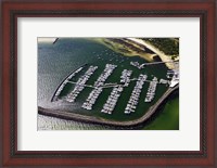 Framed WWI Submarine Wreck and Marina, Port Phillip Bay, Melbourne, Victoria, Australia