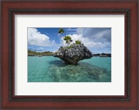 Framed Scenic lagoon, Southern Lau Group, Island of Fulanga, Fiji