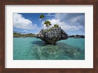 Framed Scenic lagoon, Southern Lau Group, Island of Fulanga, Fiji