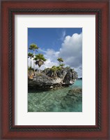 Framed Fiji, Southern Lau Group, Island of Fulanga. Scenic lagoon located inside volcanic caldera.