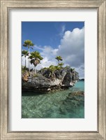 Framed Fiji, Southern Lau Group, Island of Fulanga. Scenic lagoon located inside volcanic caldera.