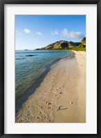 Framed White sandy beach, Oarsman Bay, Yasawa, Fiji, South Pacific