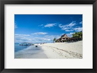 Framed Beach restaurant on Beachcomber Island, Mamanucas Islands, Fiji, South Pacific