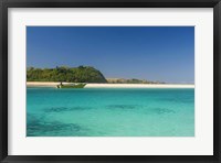 Framed turquoise waters of the blue lagoon, Yasawa, Fiji