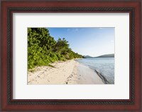 Framed White sandy beach, Fiji