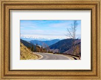 Framed Mountain road in a valley, Tatra Mountains, Slovakia