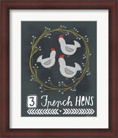 Framed 3 French Hens