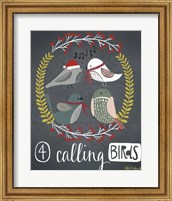 Framed 4 Calling Birds