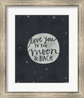 Framed Moon & Back