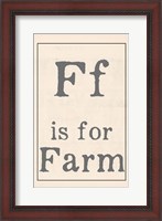 Framed F is for Farm