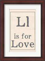 Framed L is for Love