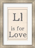 Framed L is for Love