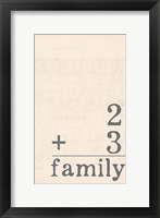 Family II Framed Print