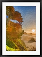 Framed Beach Sunset