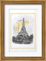 Framed Je T'aime Paris