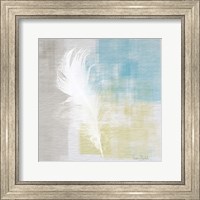 Framed White Feather Abstract I