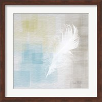 Framed White Feather Abstract II