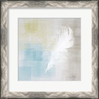 Framed White Feather Abstract II