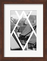 Framed Rothenburg Housetops