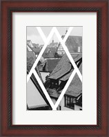 Framed Rothenburg Housetops