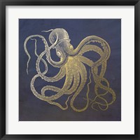Framed Golden Octopus