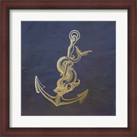 Framed Golden Anchor