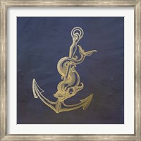 Framed Golden Anchor