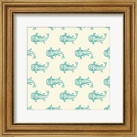 Framed Monster Fish Pattern