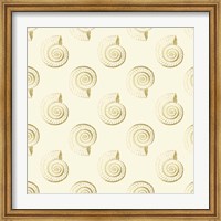 Framed Golden Shell Pattern