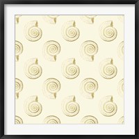 Framed Golden Shell Pattern