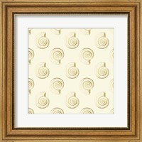 Framed Golden Shell Pattern