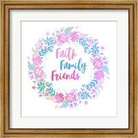 Framed Faith, Family, Friends-Pastel