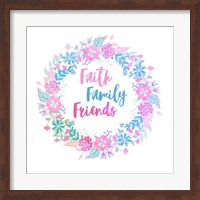 Framed Faith, Family, Friends-Pastel