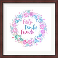Framed Faith, Family, Friends-Pastel