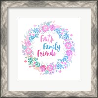 Framed Faith, Family, Friends-Pastel