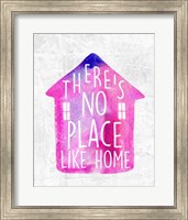 Framed There's No Place Like Home-Watercolor