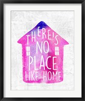 Framed There's No Place Like Home-Watercolor