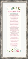 Framed Floral Desiderata